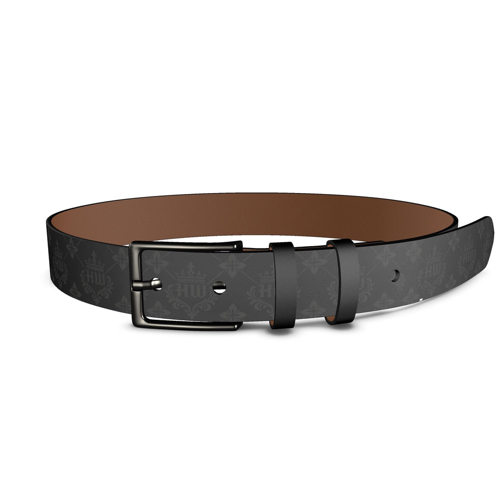 HLY WTR Heritage Crest Onyx Leather Belt