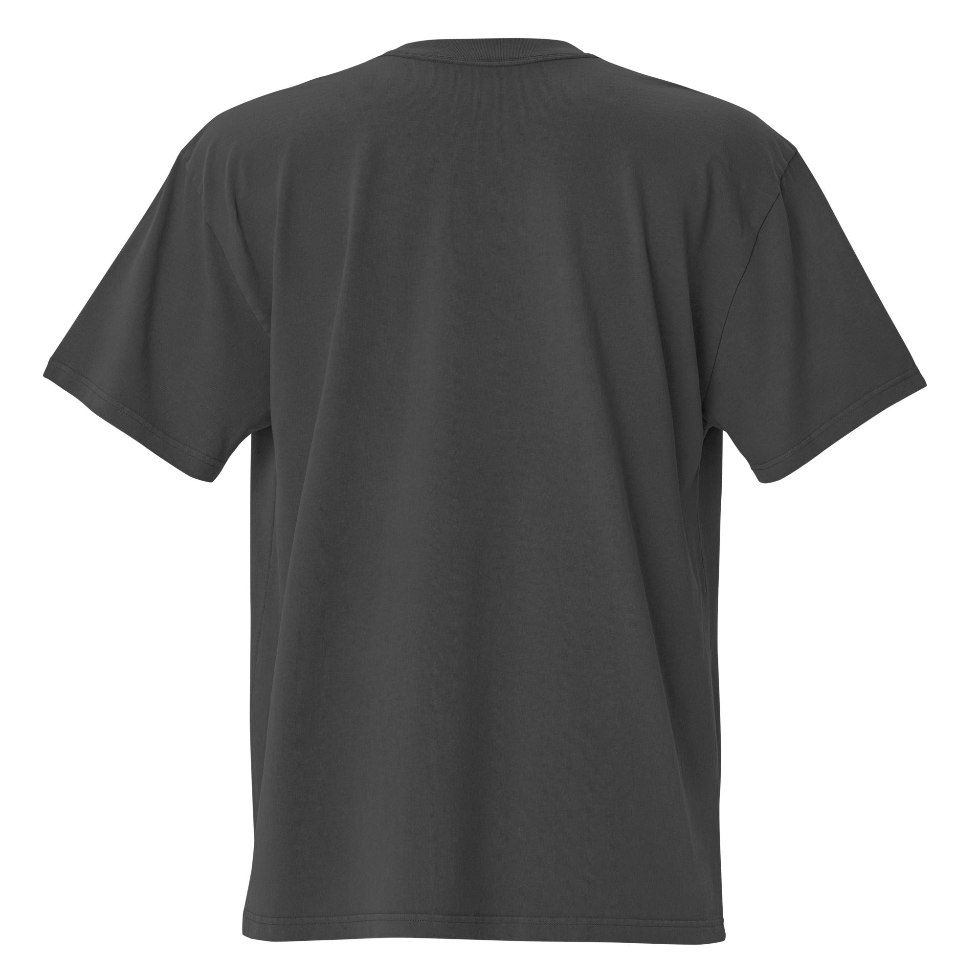 HLY WTR oversized tee back view black shirt minimal design